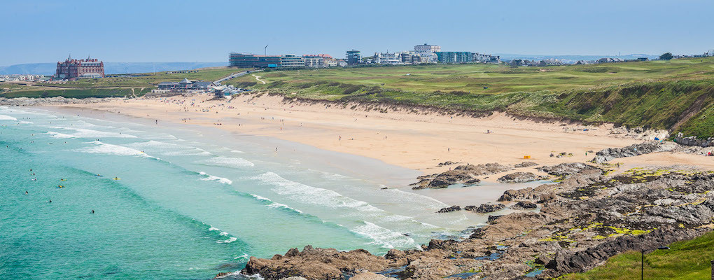 Waldon Security works in Newquay, Cornwall - picture of Fistral Beach